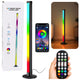 Lampă de podea LED Rgb de colț Mod muzică Aplicație de comandă de la distanță 90 cm