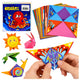 Origami Kit Colored Paper Instruction Booklet 100 Sheets