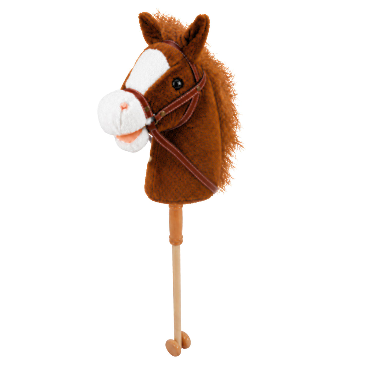 Capall Bata Caitheamh aimsire Ceann Capall Galloping Fuaimeanna Comharsanachta Donn 100 Cm