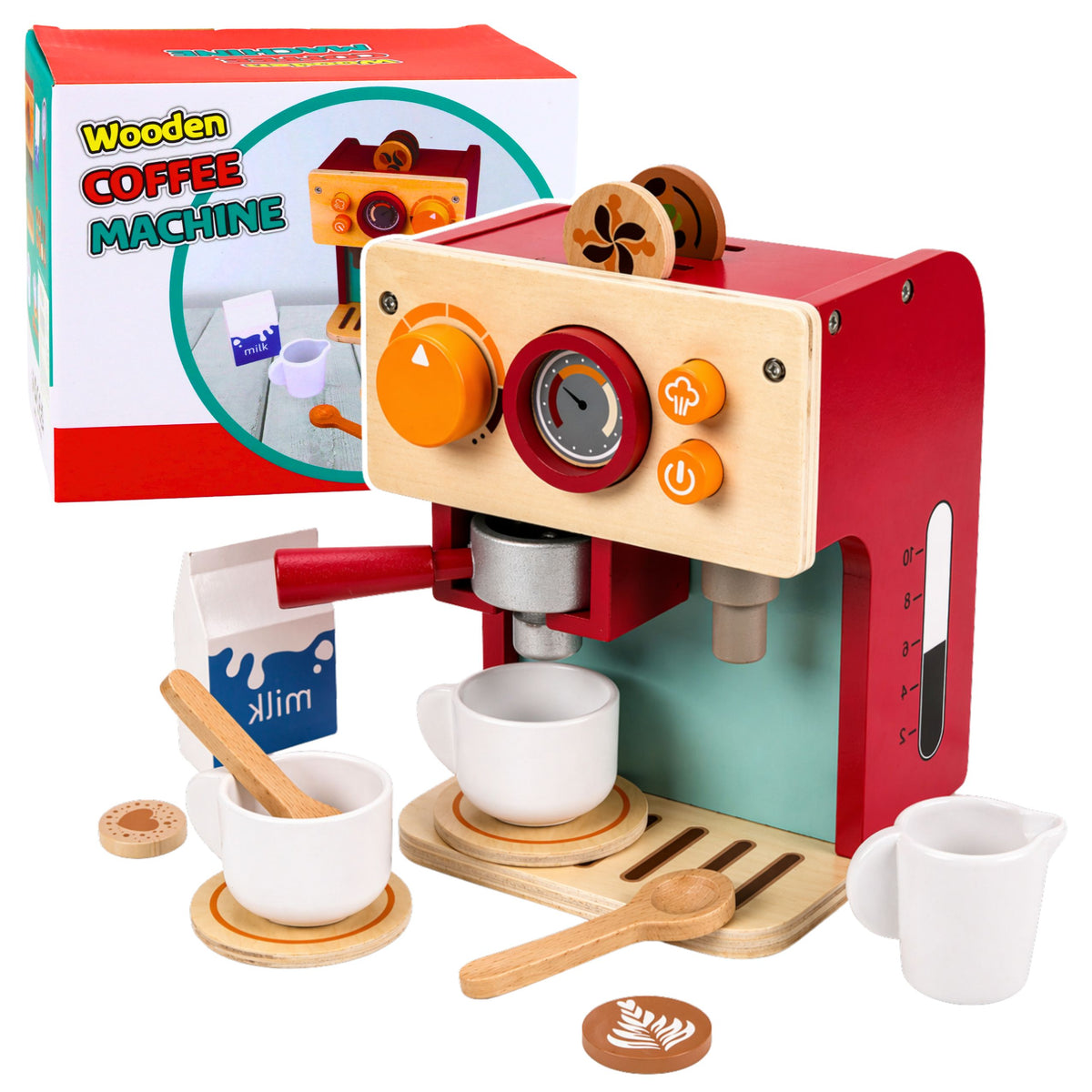 Set caffettiera in legno Tazzine piccole da barista Accessori