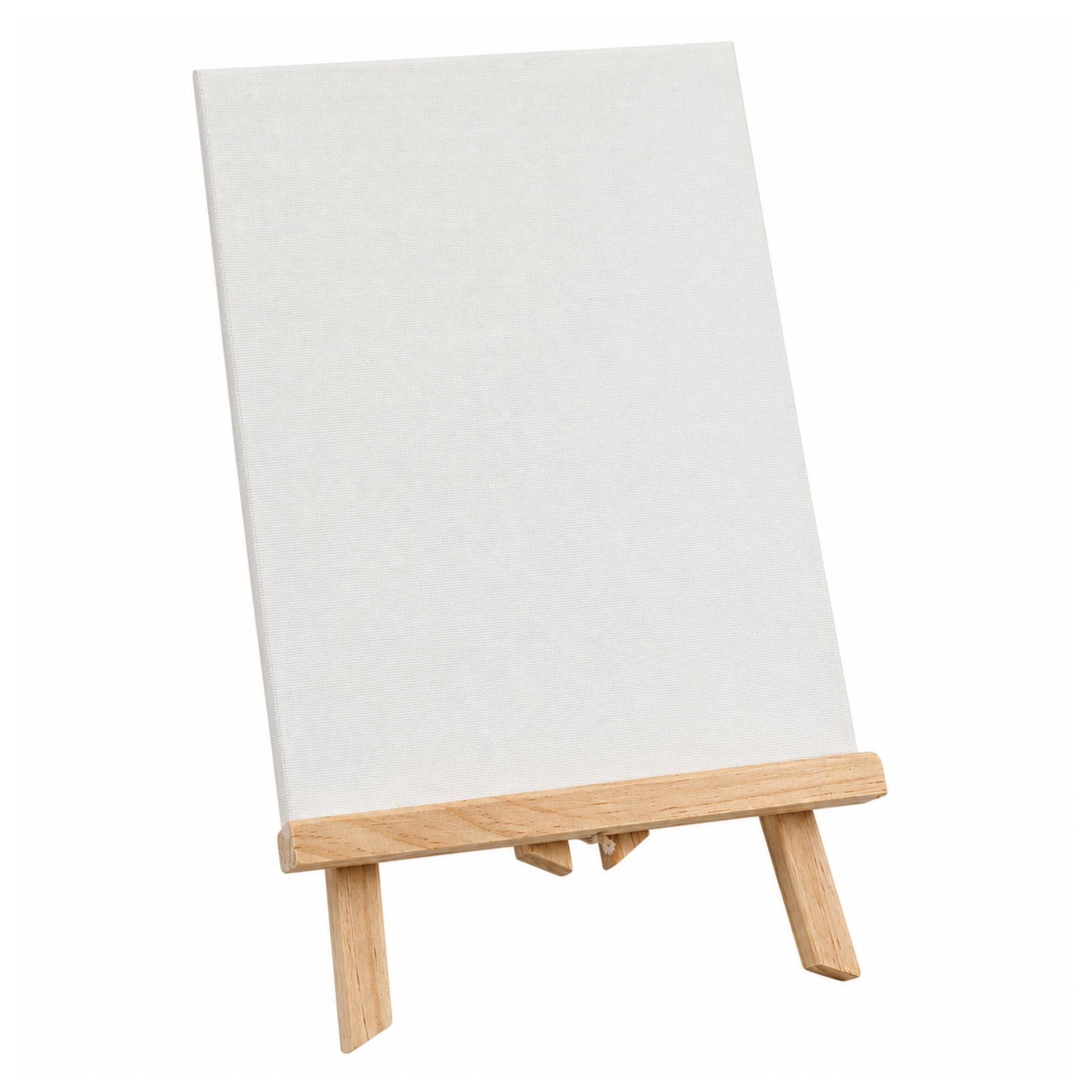 Artistic Painting Set: Easel 12 Canvases 24 Acrylic Paints Brushes