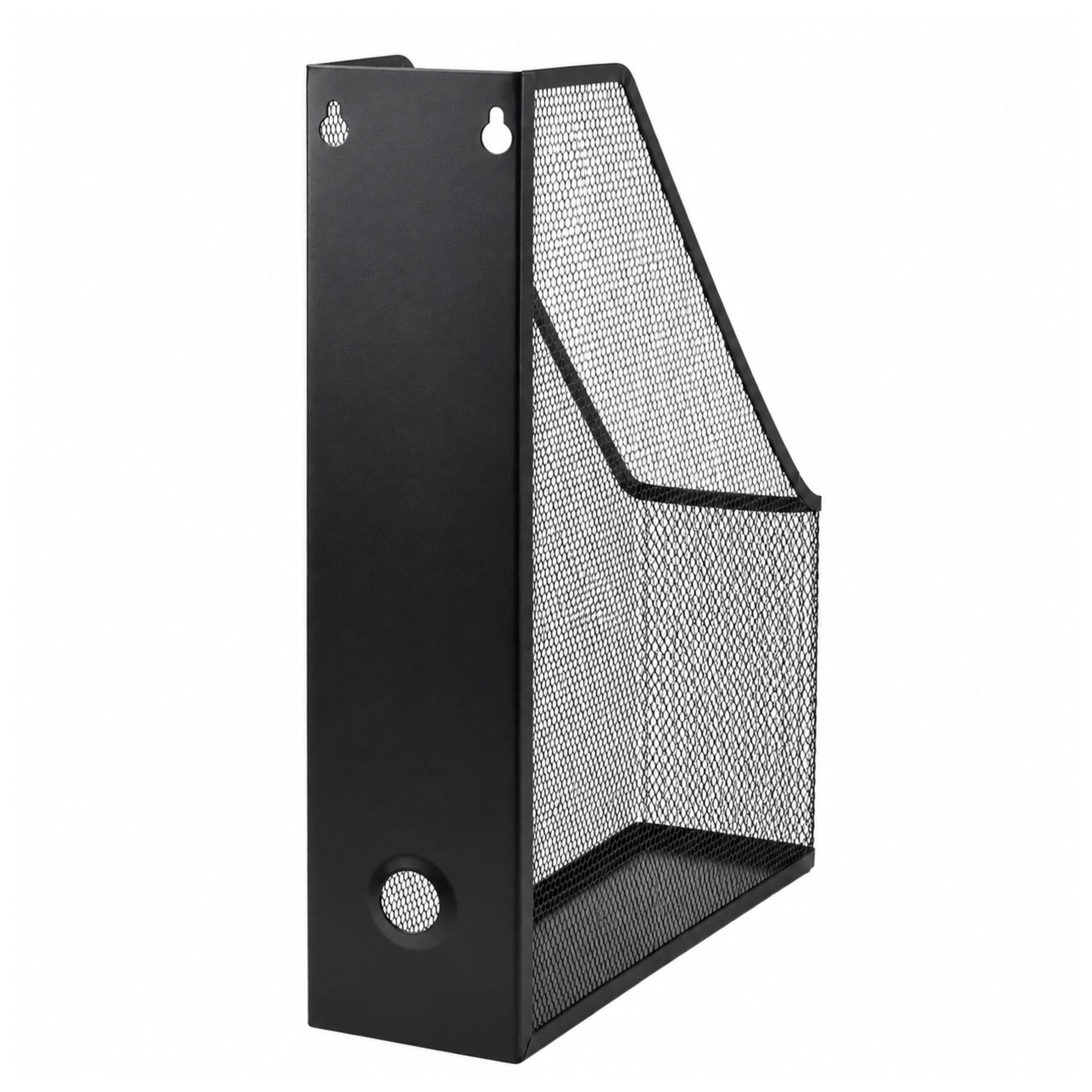 Metal Office Organizer Stand For Documents And Folders Vertical Black A4