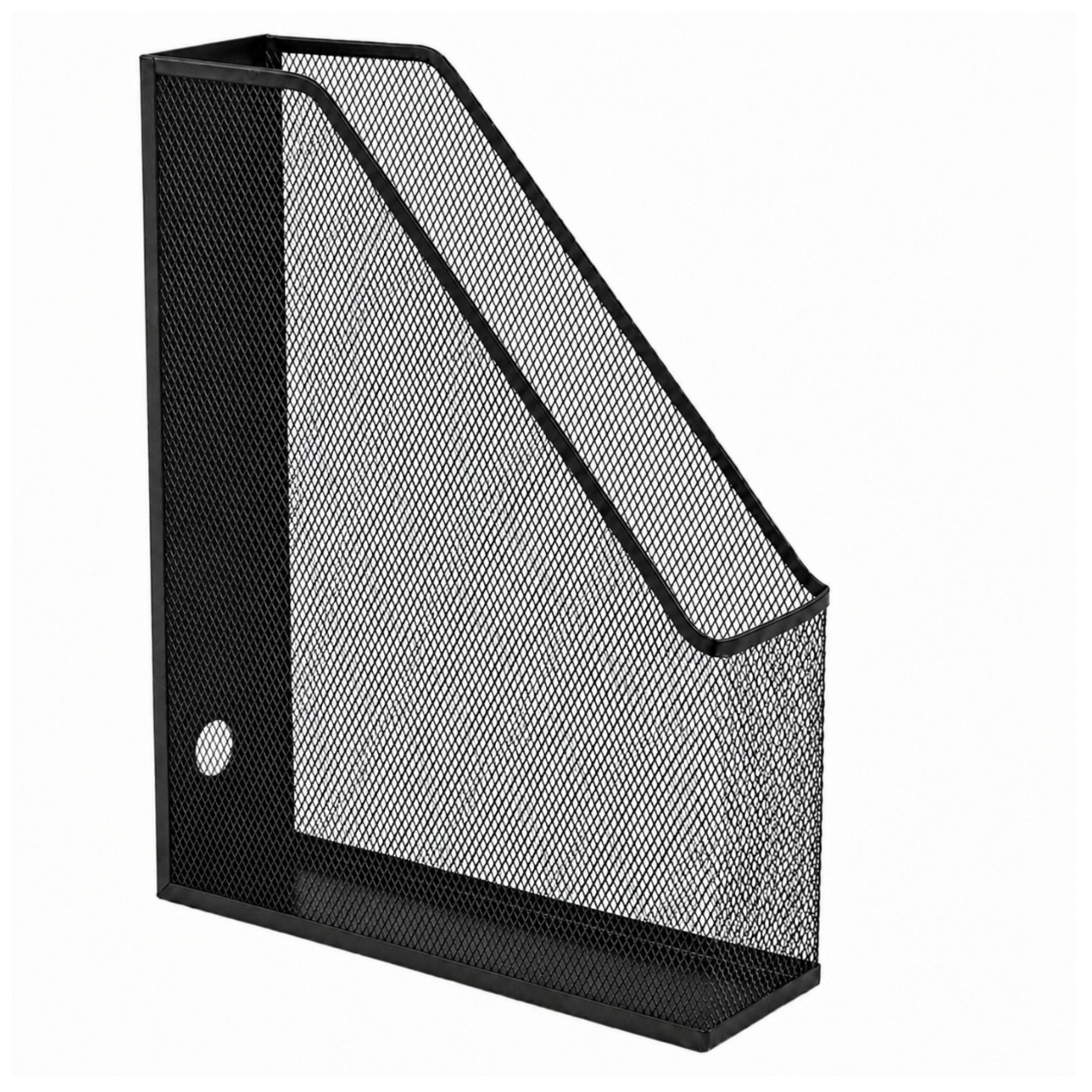 Metal Office Organizer Stand For Documents And Folders Vertical Black A4