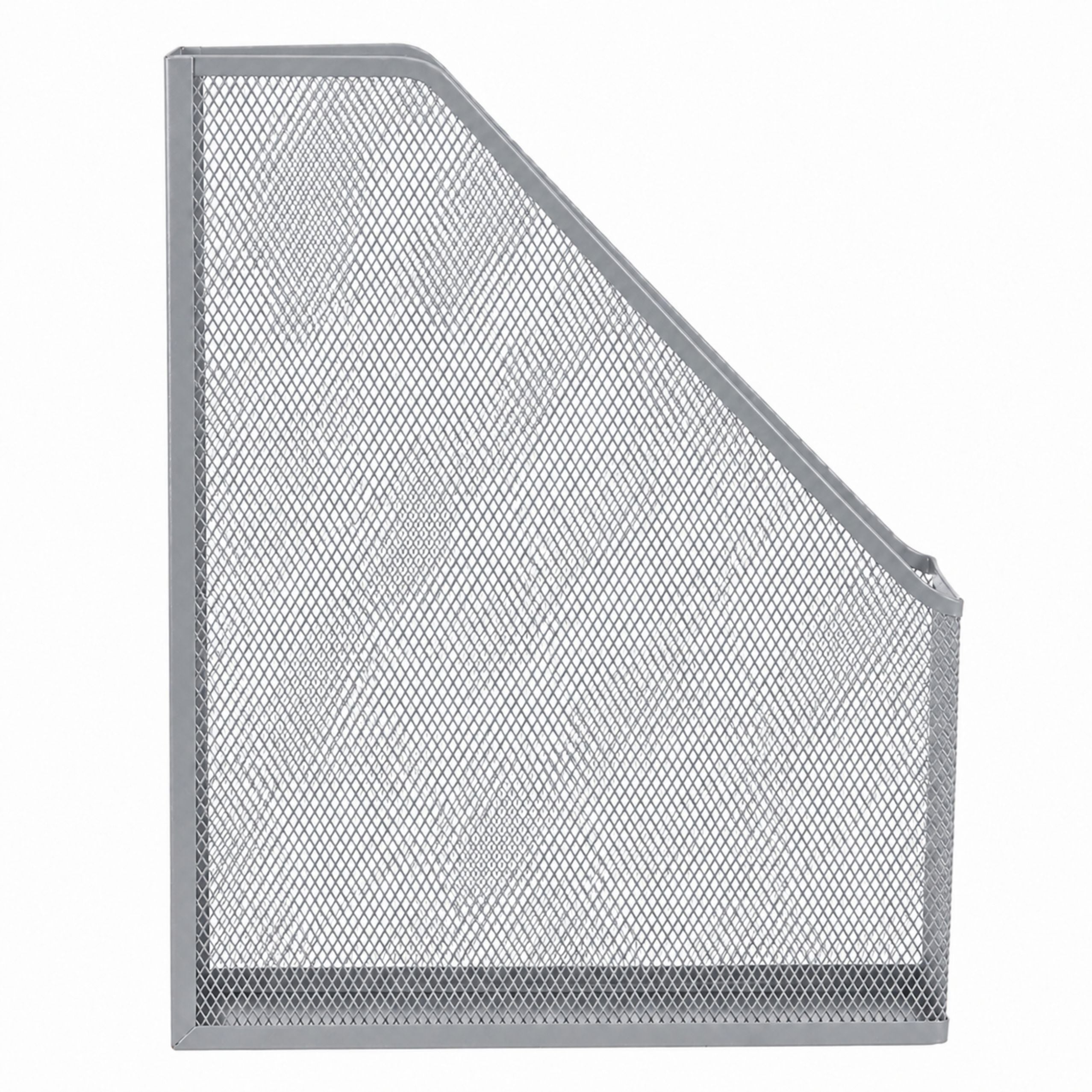 Metal Office Organizer Stand For Documents And Folders Vertical Silver A4