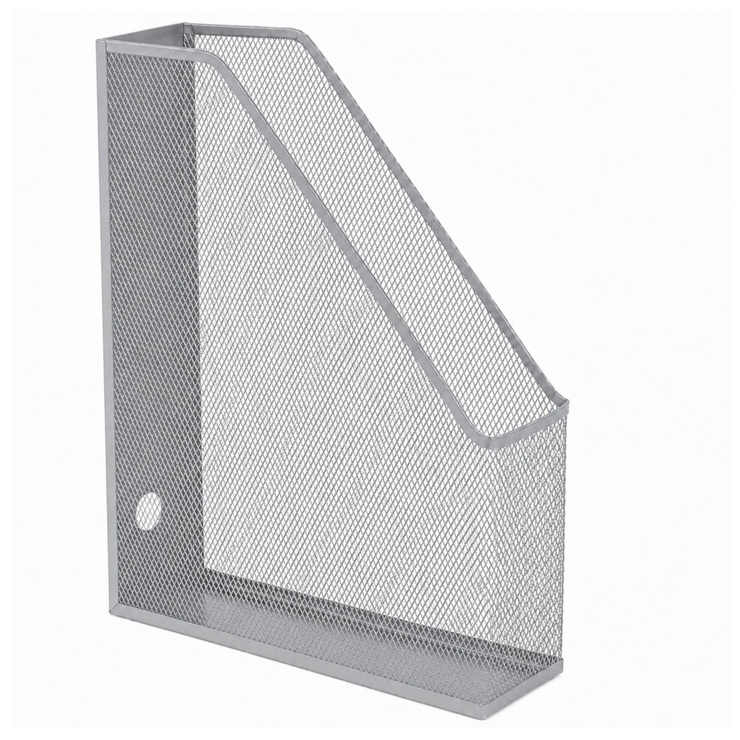 Metal Office Organizer Stand For Documents And Folders Vertical Silver A4