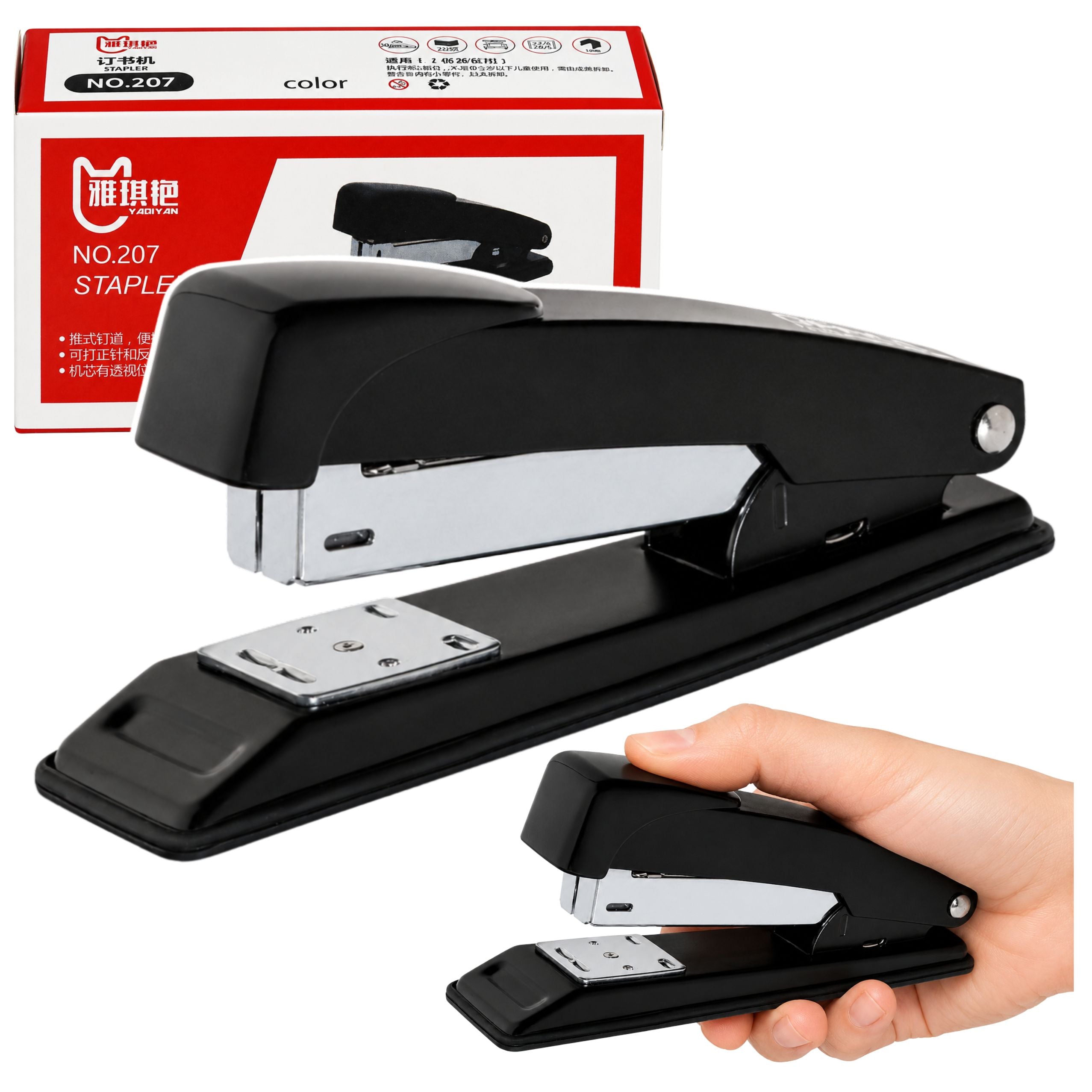 Classic Office School Stapler Black Staples 50mm 24/6 26/6
