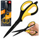 Black And Yellow Stainless Steel Office Scissors 18.4 Cm