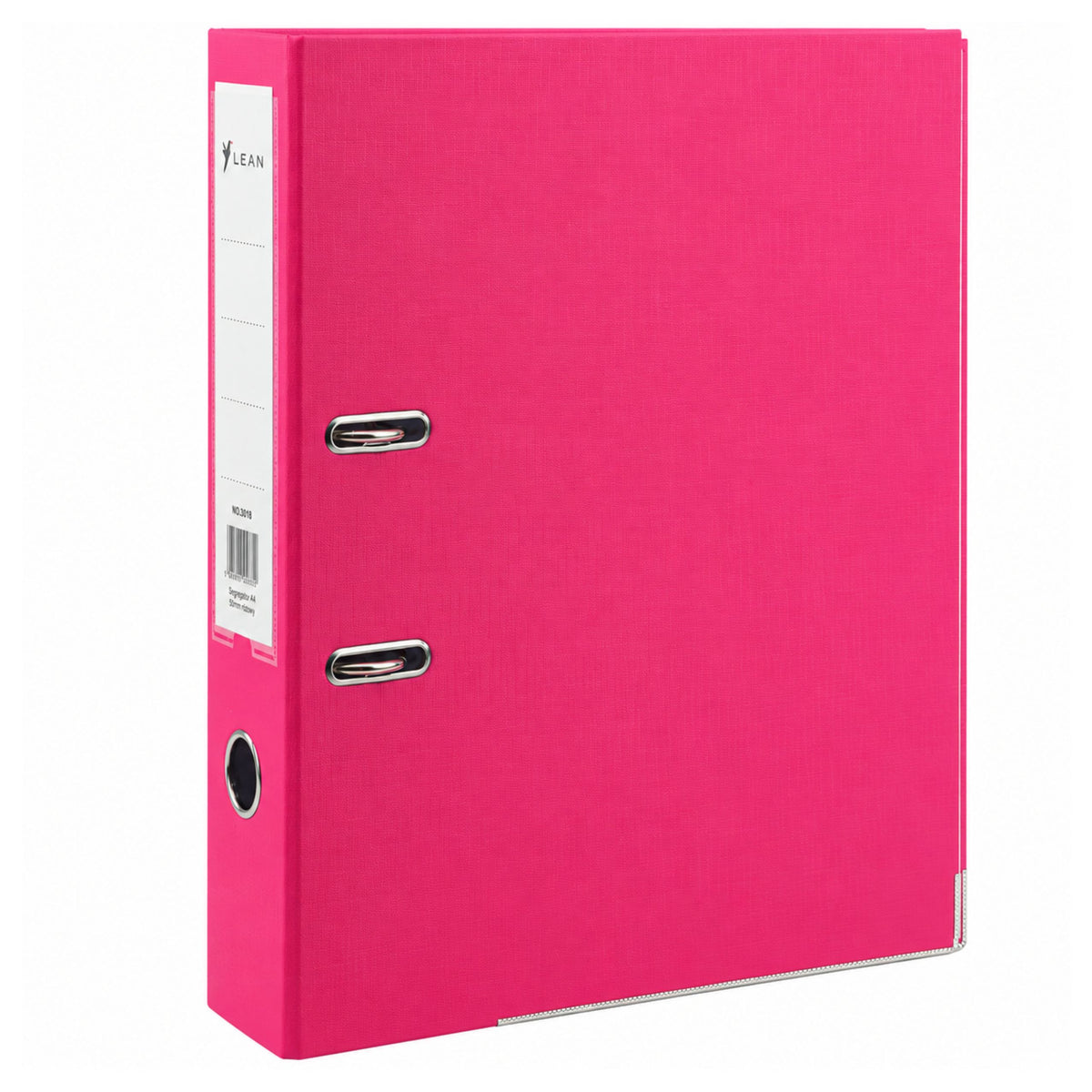A4/80mm Document Binder With Lever Mechanism Pink