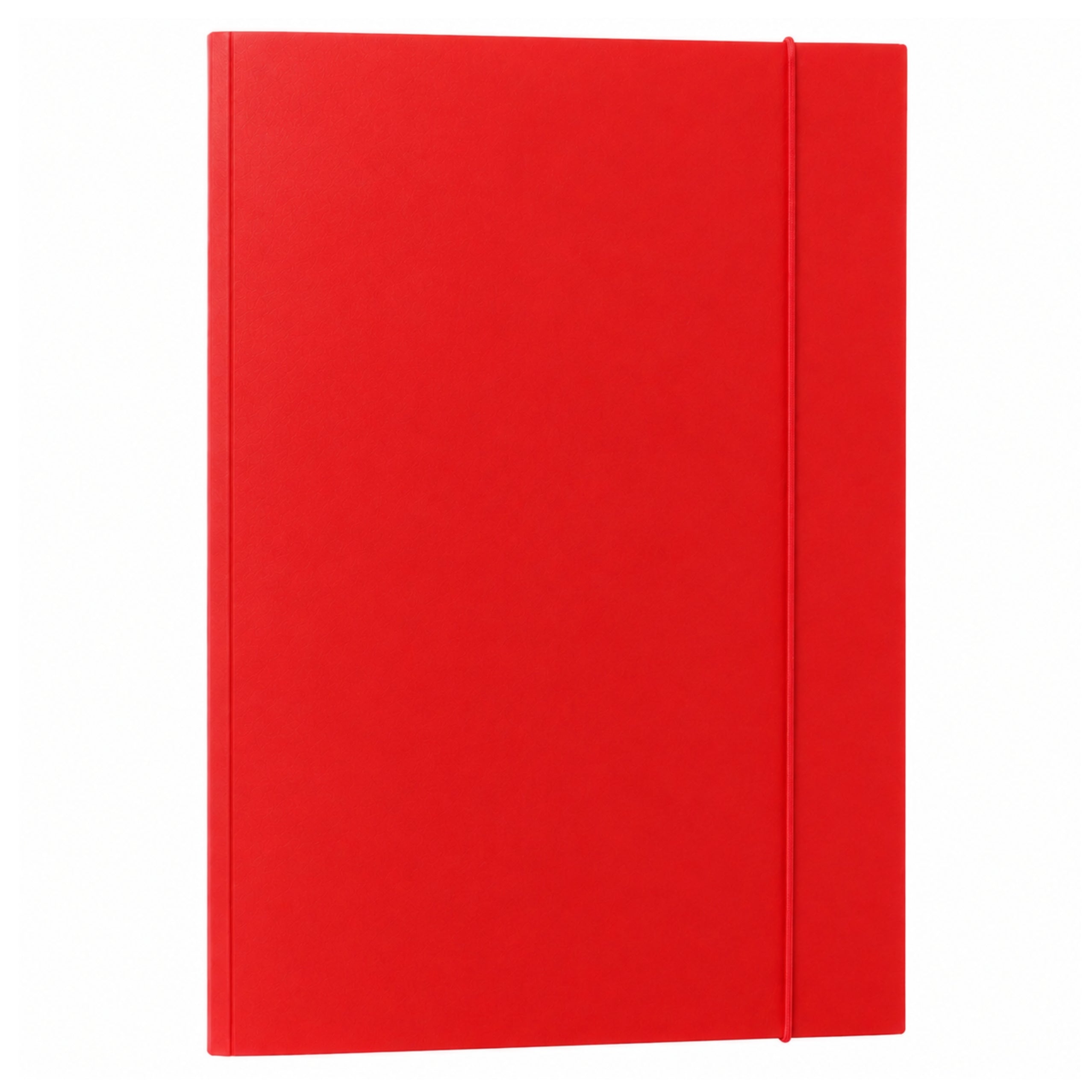 Cardboard Folder With Elastic Band Lacquered A4 300 G/m2 Red