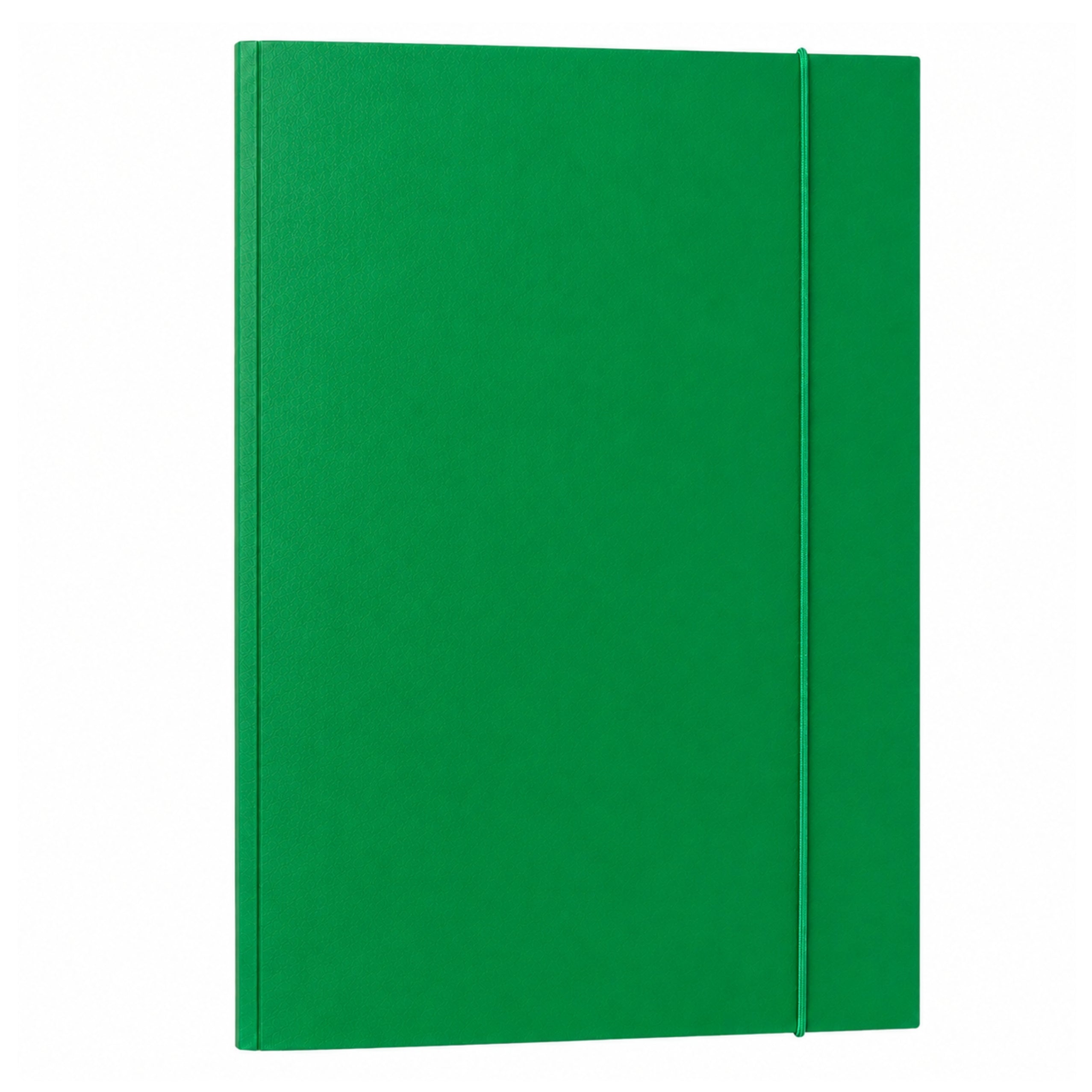 Cardboard Folder With Elastic Band Lacquered A4 300 G/m2 Green