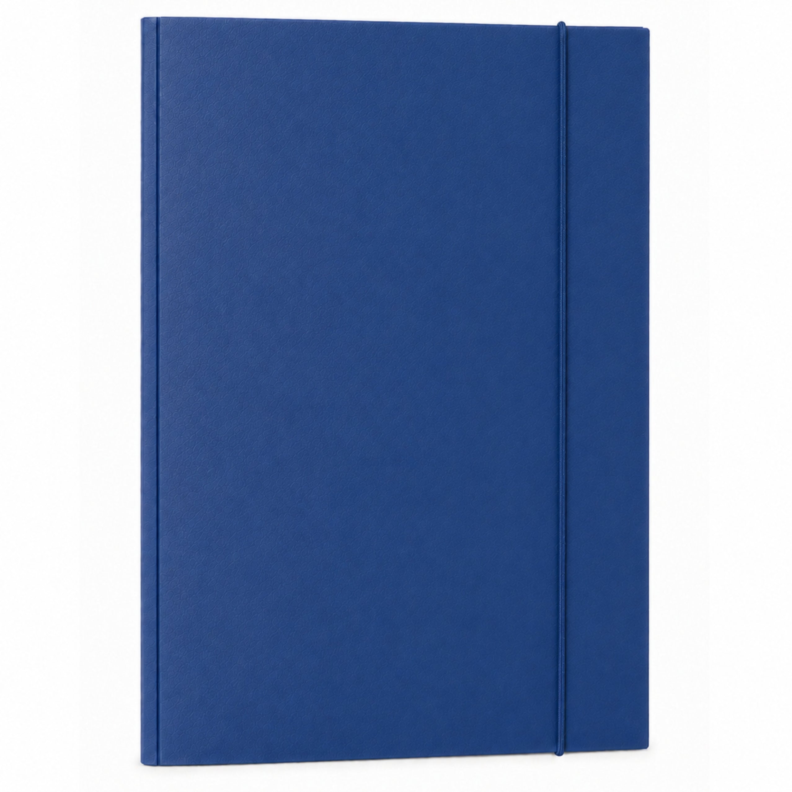 Cardboard Folder With Elastic Band Lacquered A4 300 G/m2 Blue