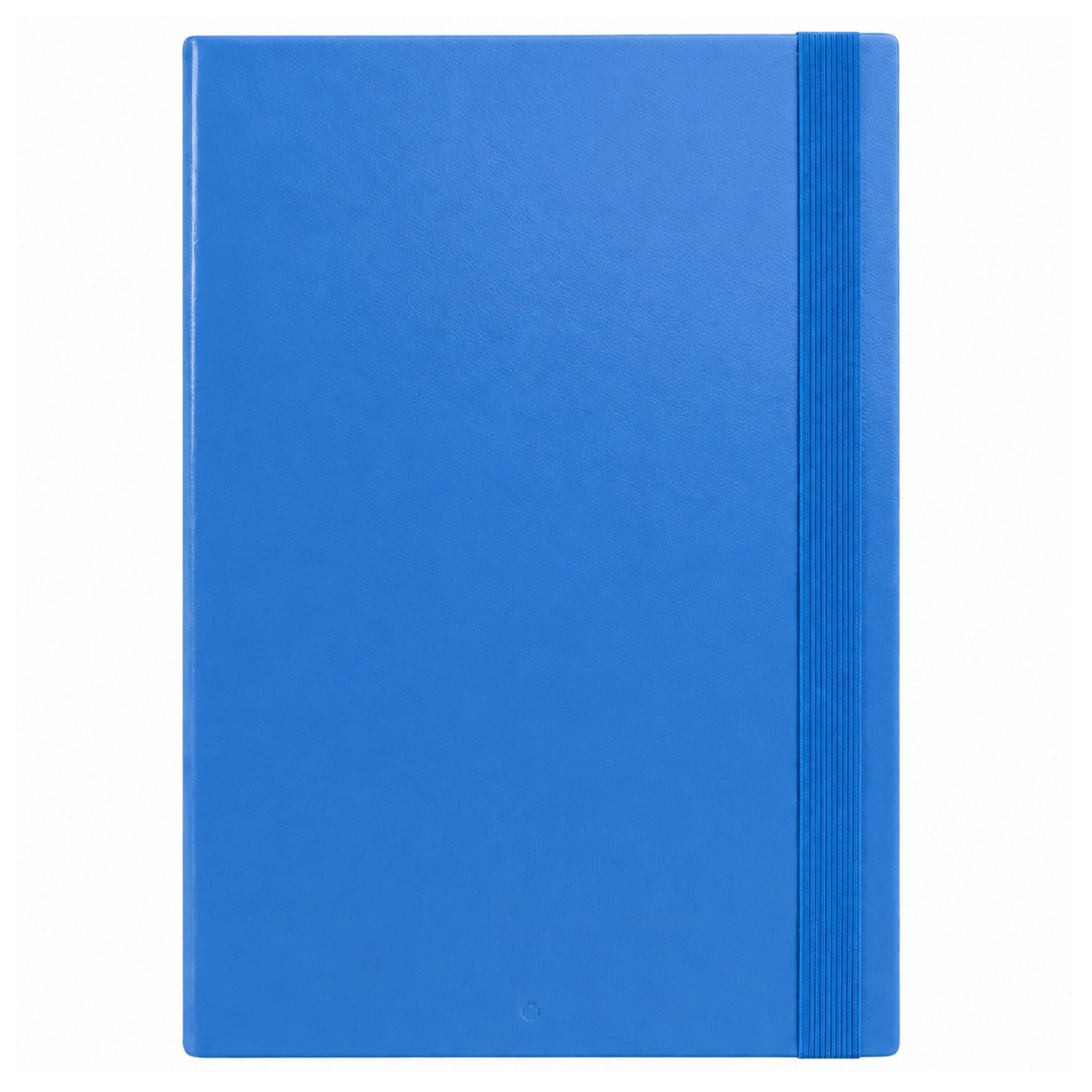 Blue Office Folder With Elastic Band For Documents A4/4.5 Cm