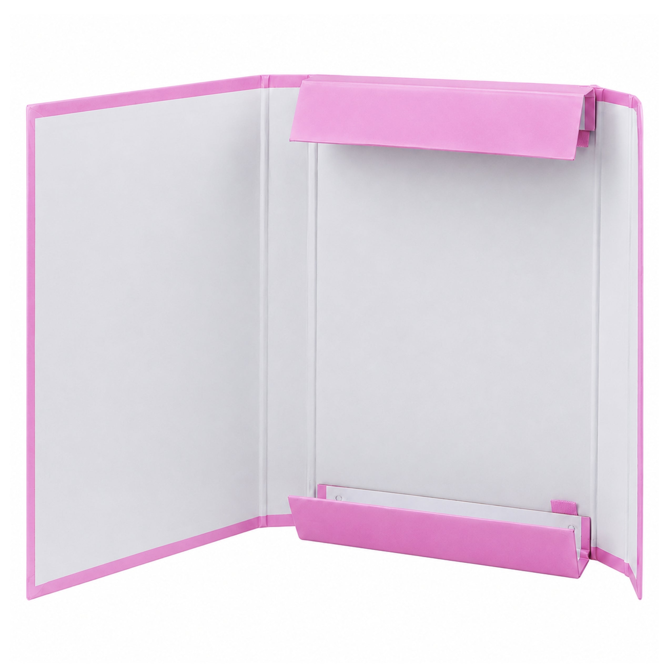 Dossier pour documents avec élastique rigide Office rose A4/4,5 cm
