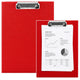 Clipboard With Metal Clip For Writing A4 Red