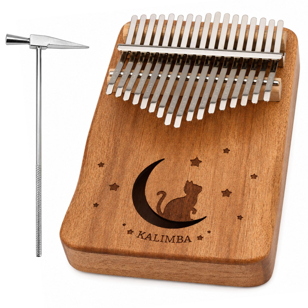 Kalimba 17 teclas Bolsa de accesorios para instrumentos musicales de madera