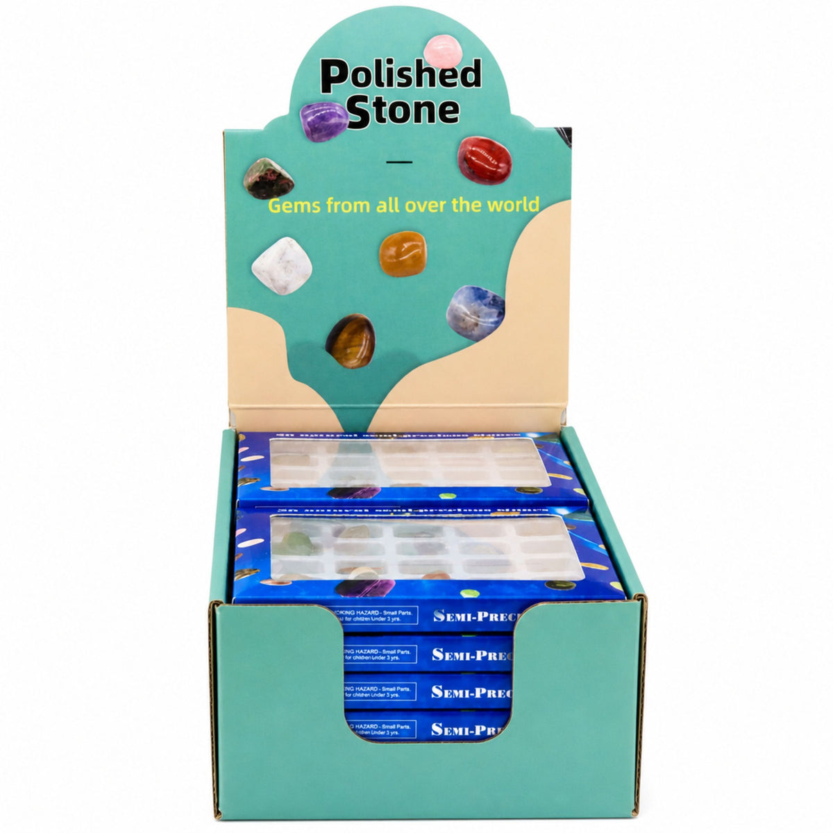 Set Of Semi-precious Minerals Collectible Stones Educational 20 Pcs.
