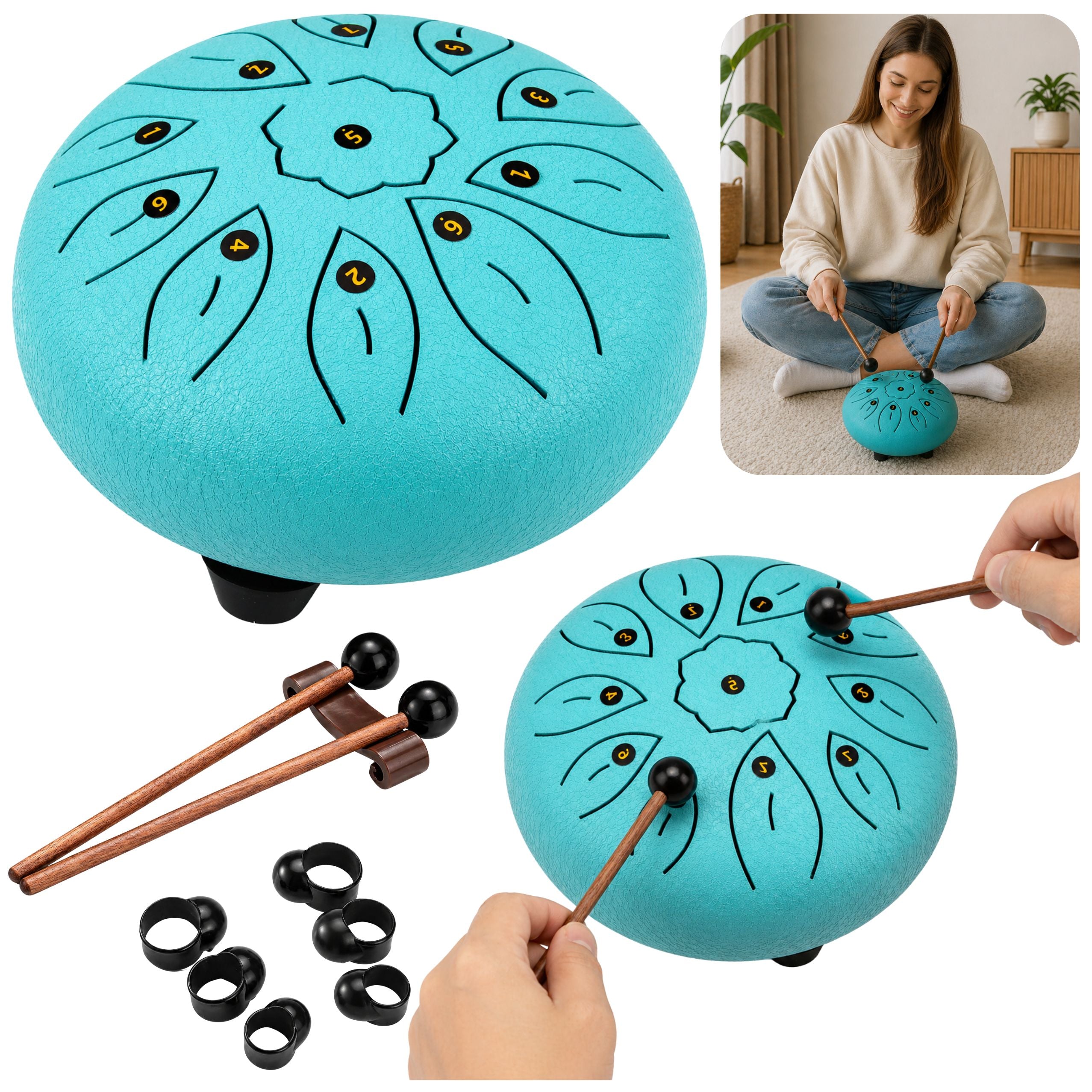 Tongue Drum Relaxation Instrument For Yoga Music Therapy Meditation