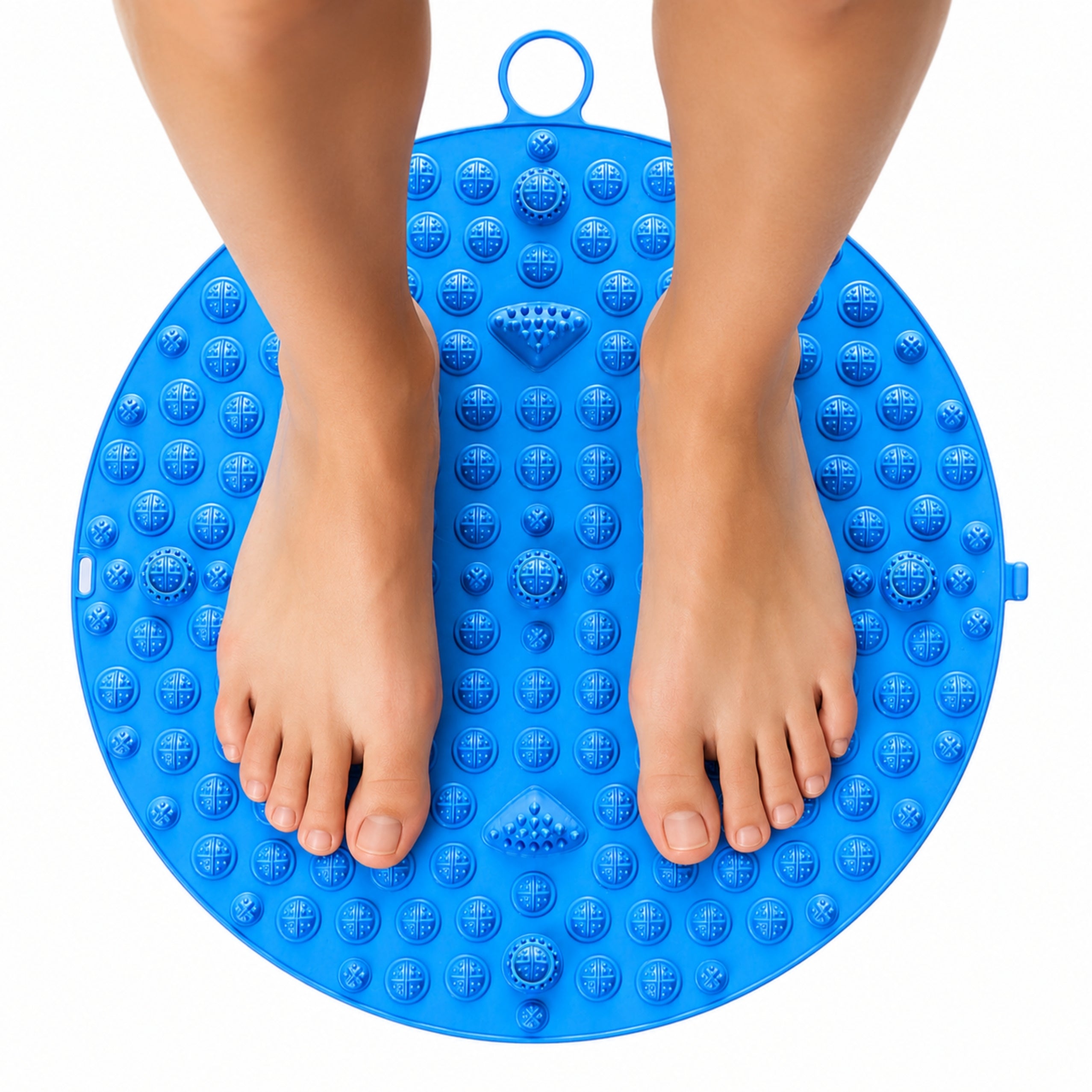 Covoraș Rotund Masaj Picior Presopunctură Cu Știfturi Albastru 33 Cm
