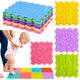 Sensory Silicone Puzzle Mat Sensory Path Colorful 25 Cm 12 Pcs.