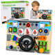 Educational Manipulative Board Simulator Steering Wheel Lights Sounds