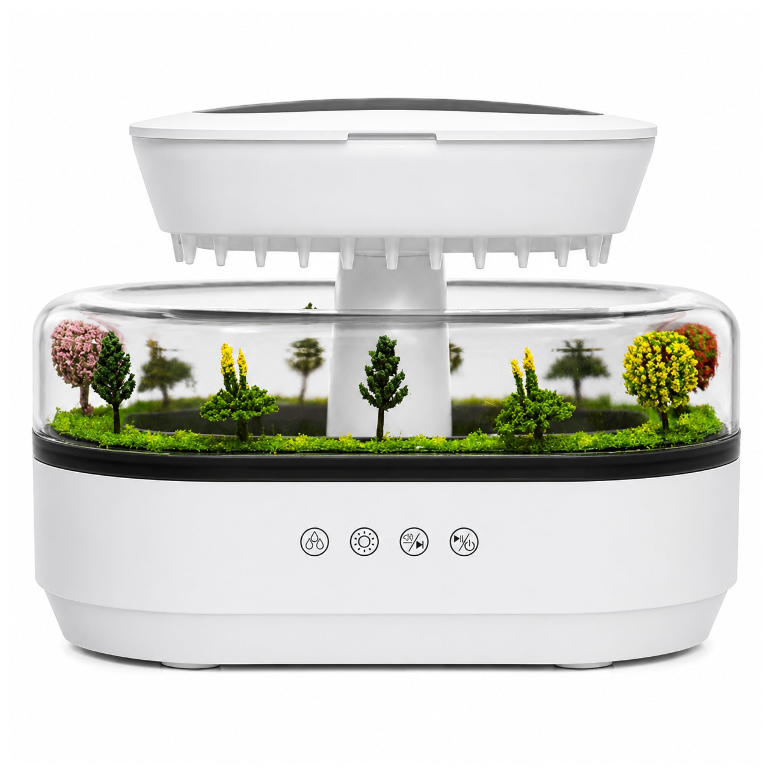 Luftfugter Aroma Diffuser Regneffekt Led Lys Strømforsyning
