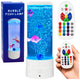 Decorative Night Lamp Led Rgb Aquarium With Fish 16 Colors Usb White