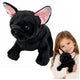 Plüschtier Französische Bulldogge Schwarz 22 cm