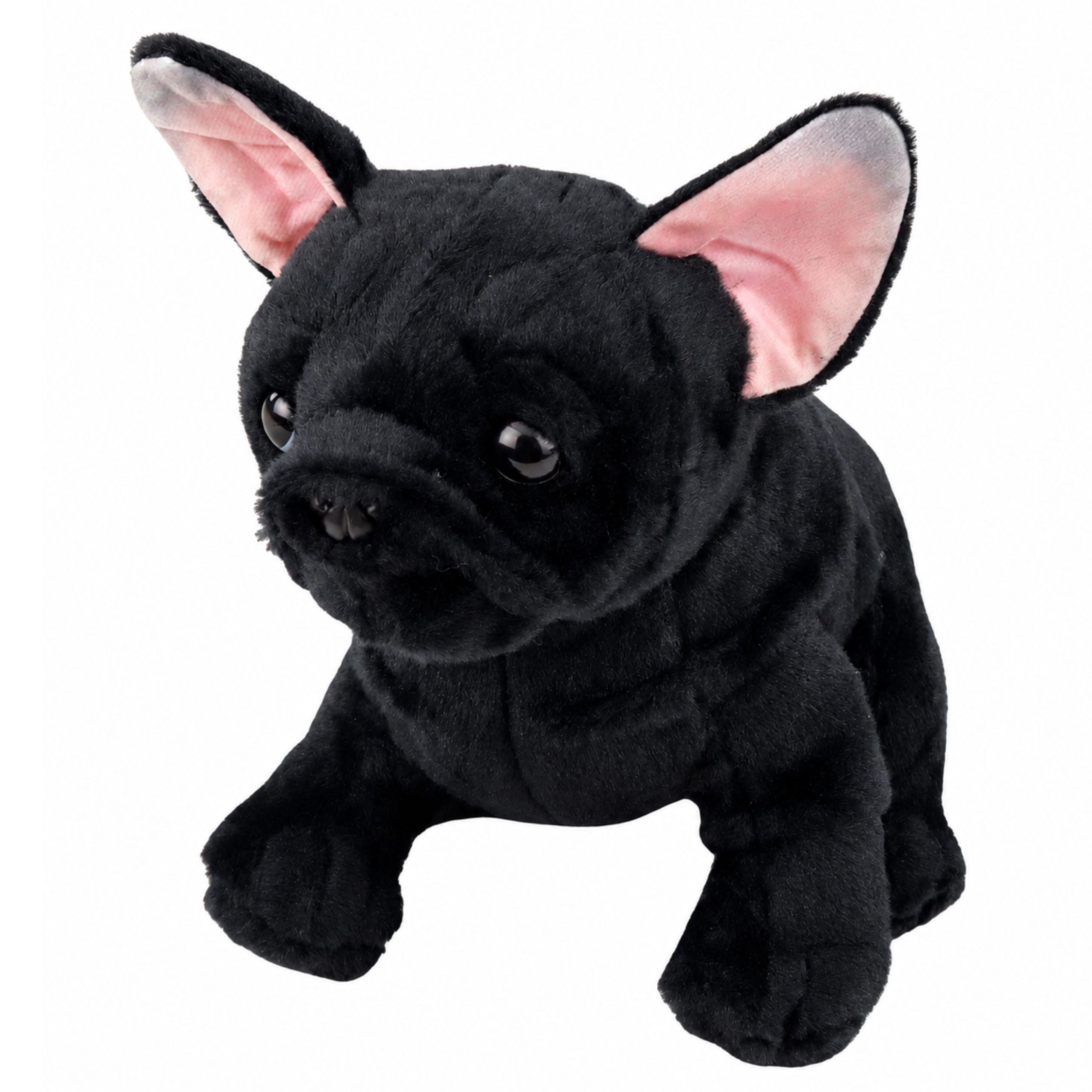 Plush Toy French Bulldog Black 22 Cm