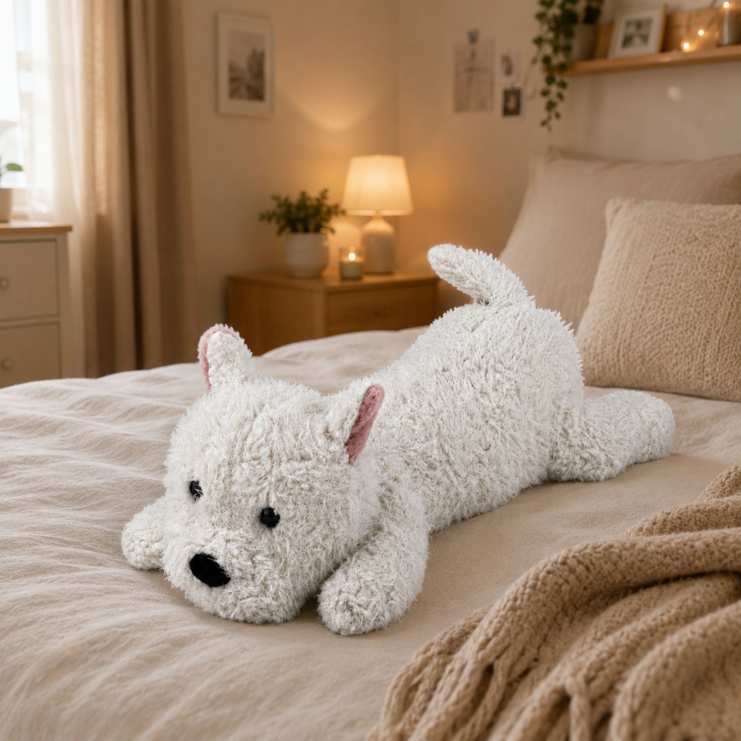 West Highland Plush Dog Cuddly Toy White 40 Cm