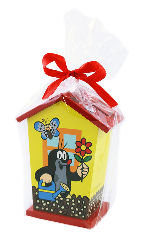 Wooden Money Box With Mole