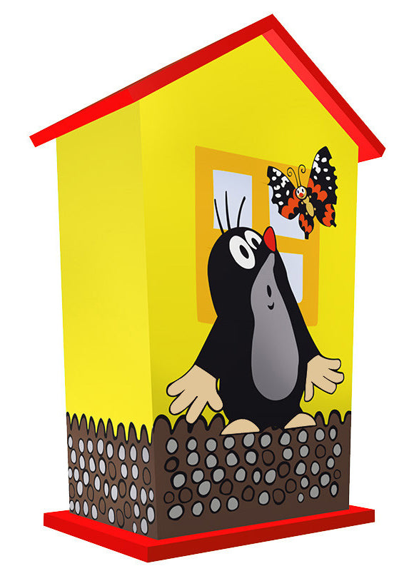 Wooden Money Box With Mole