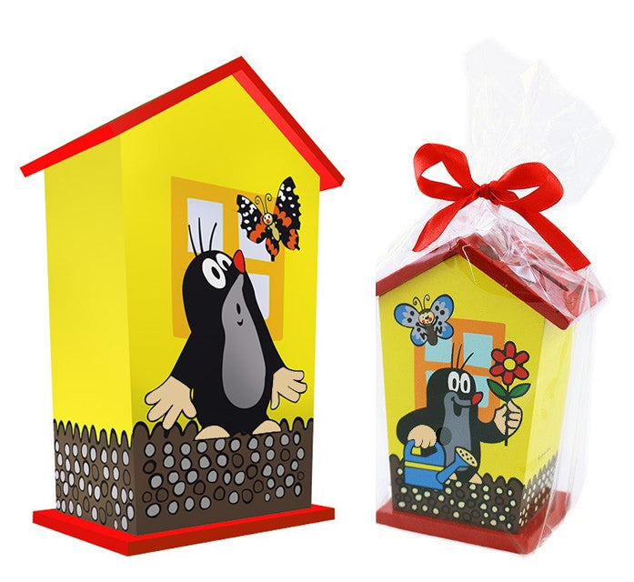 Wooden Money Box With Mole
