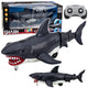 Rc Shark Remote Controlled Rides Moves Tail Lights Smoke Effect Black
