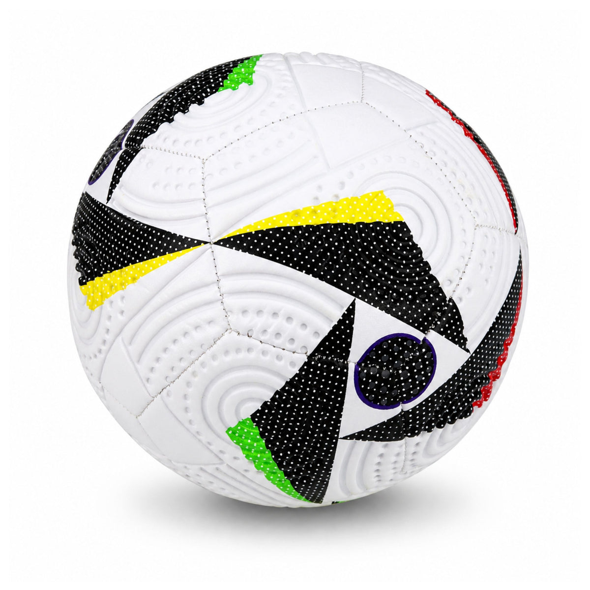 Ballon d'entraînement pour terrain en herbe motifs blancs 22 cm taille 5