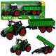 Farm Tractor With Agricultural Trailer Friction Drive Lights Sound 35cm