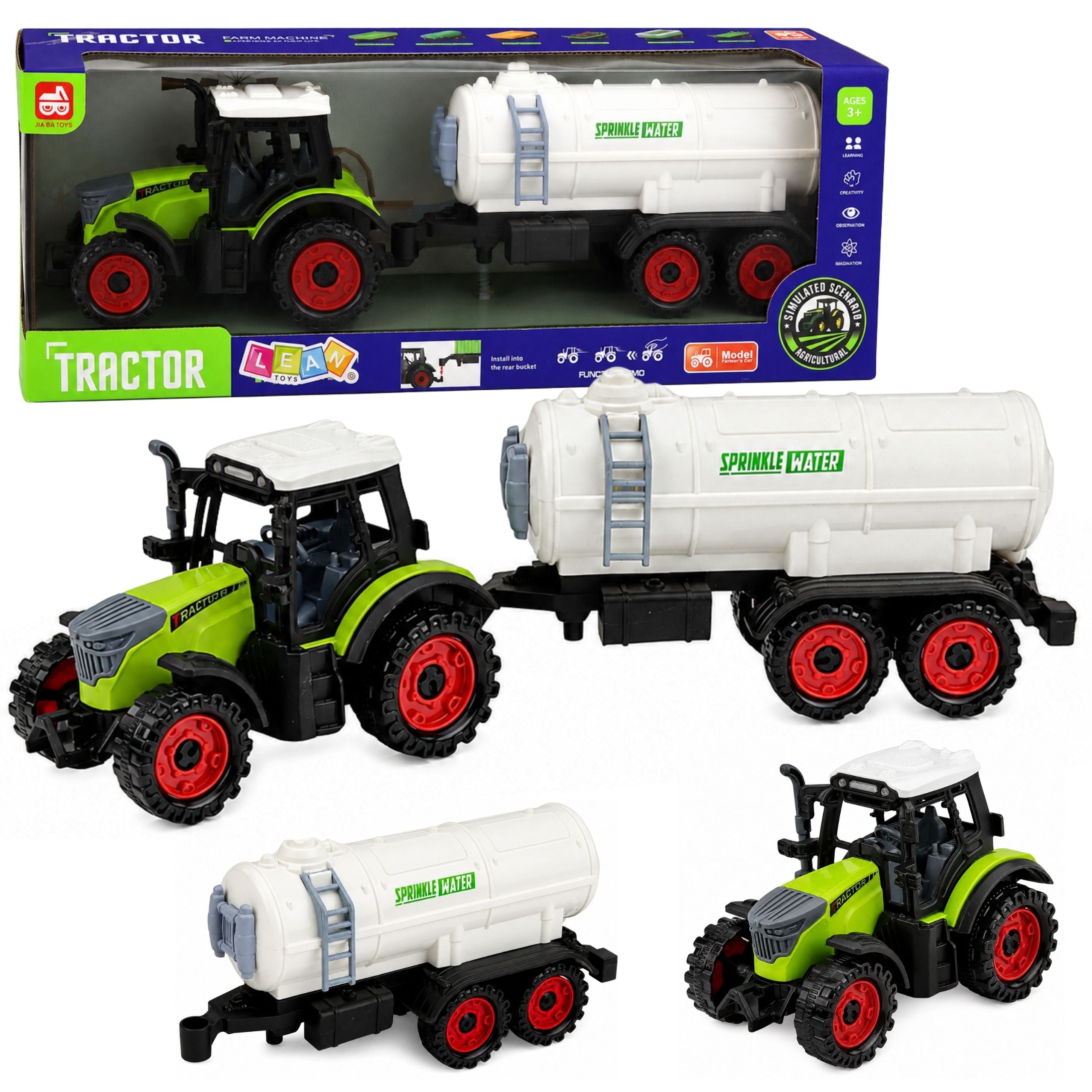 Farm Tractor With Tanker Friction Drive Agricultural Machine 34cm