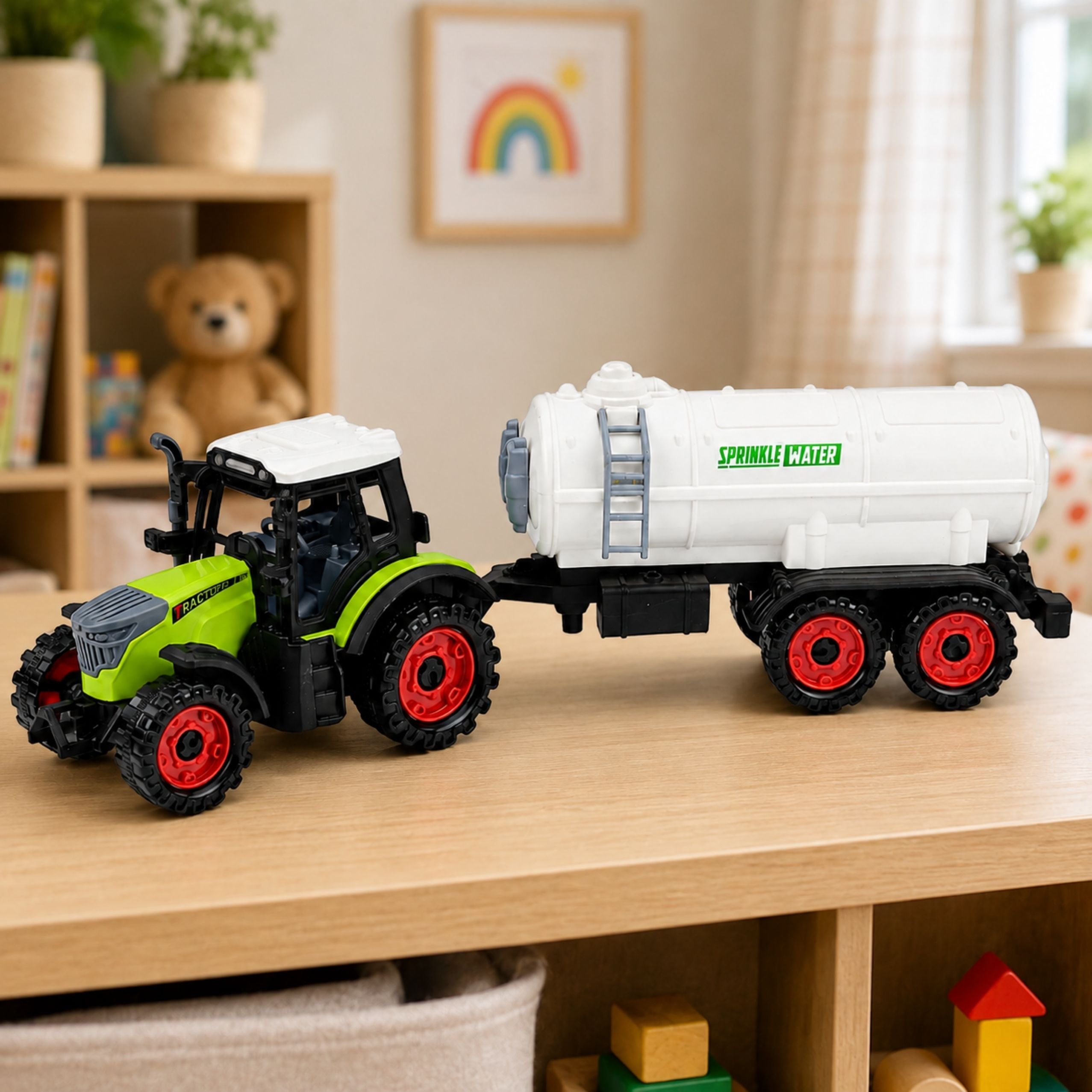Farm Tractor With Tanker Friction Drive Agricultural Machine 34cm