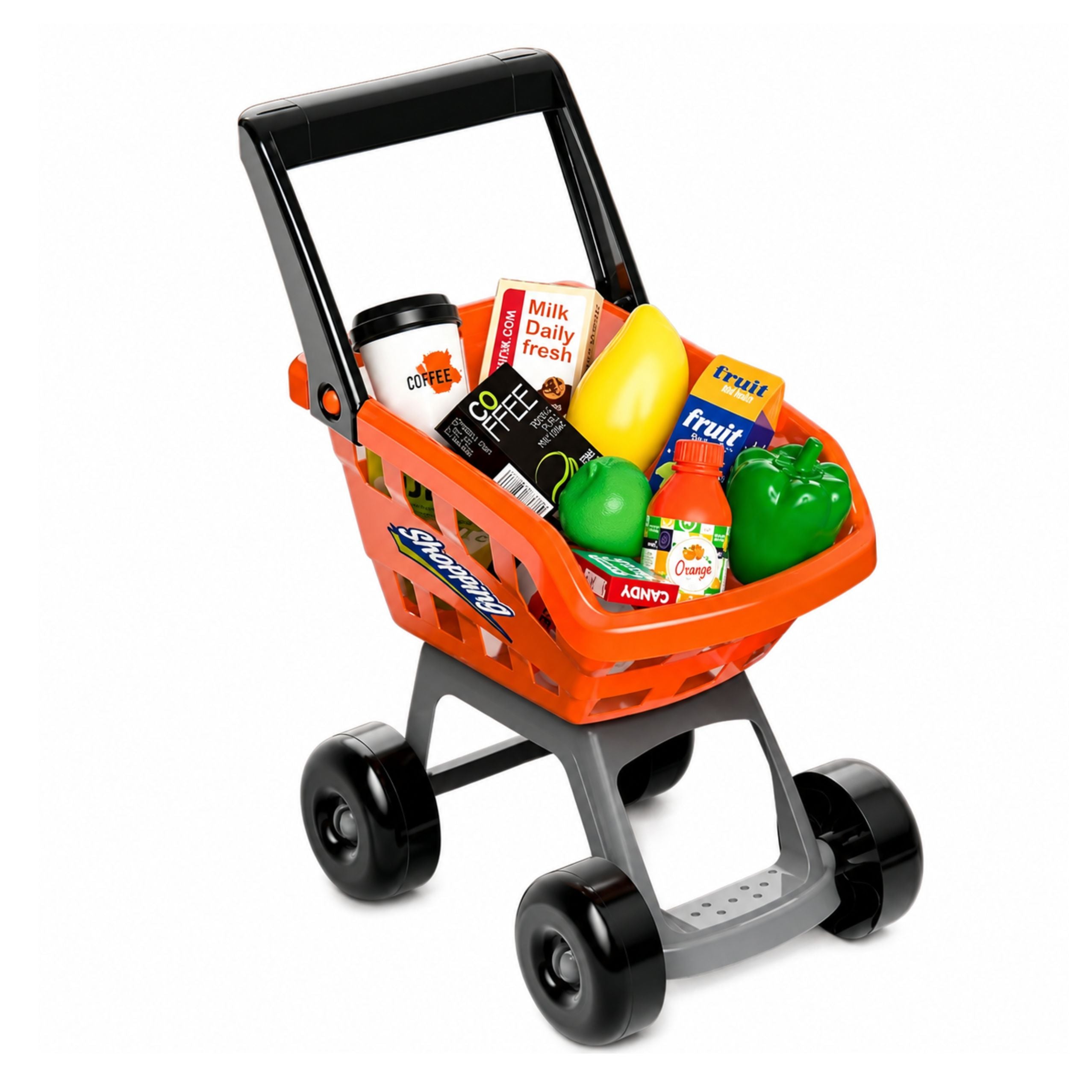 Stort Supermarked Kasseapparat Trolley Scanner Tilbehør Lys Lyde 60 stk.