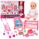 3-in-1 Interactive Baby Doll Peeing Cradle Stroller Accessories Set