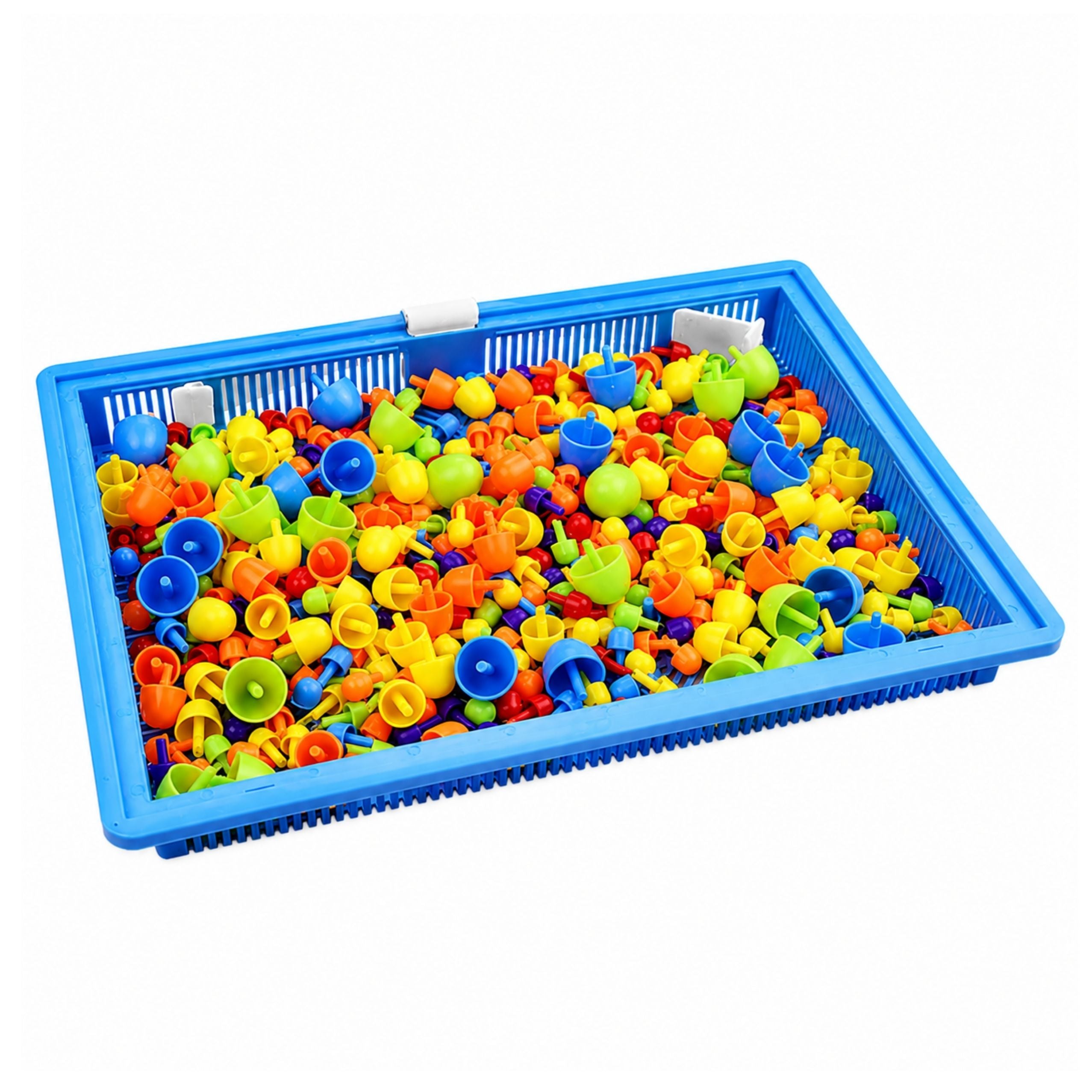Creative Set Button Mosaic Puzzle Mushrooms Pushpins Suitcase 300 Pcs.