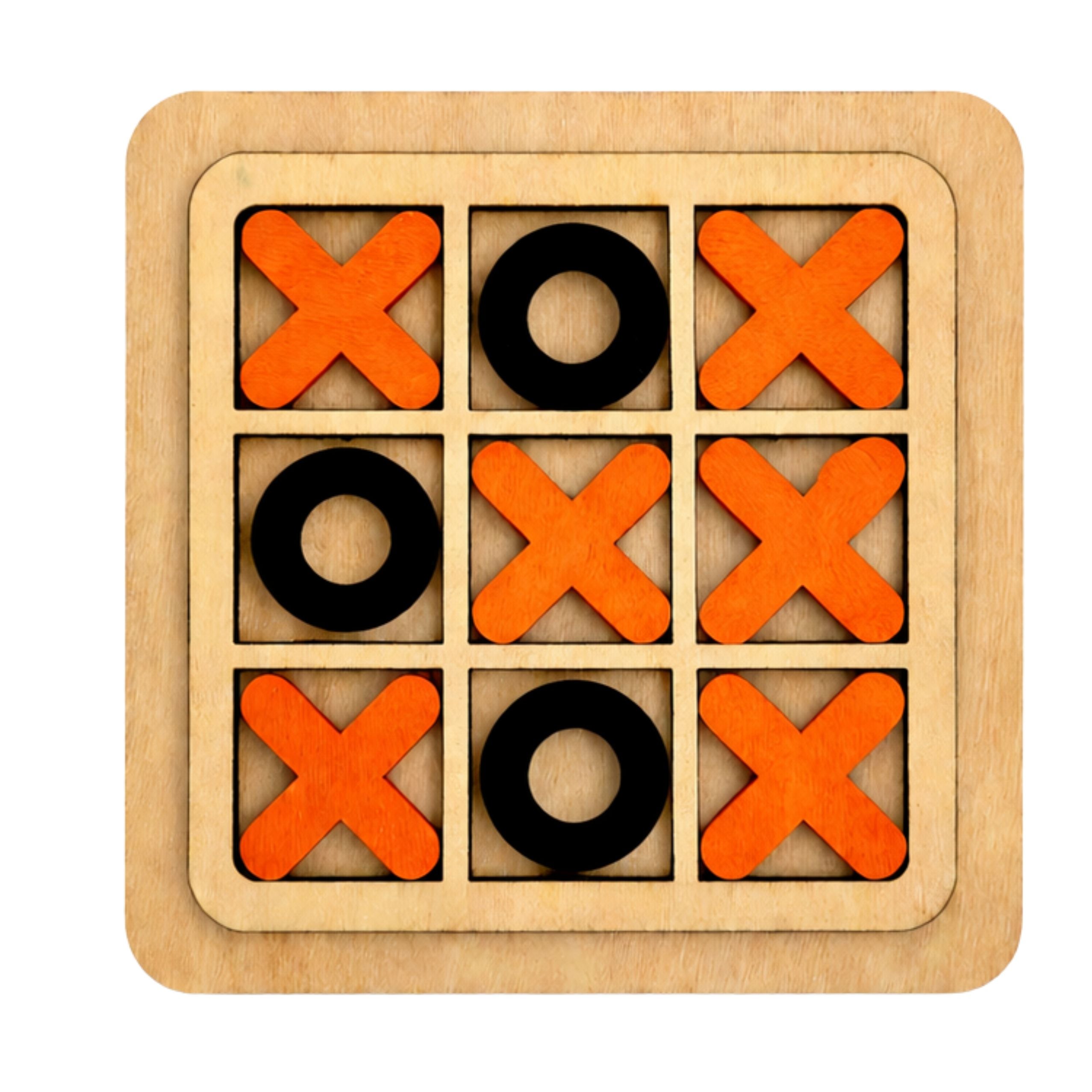 Tic-tac-toe Game Strategic Logic Wooden Classic Board