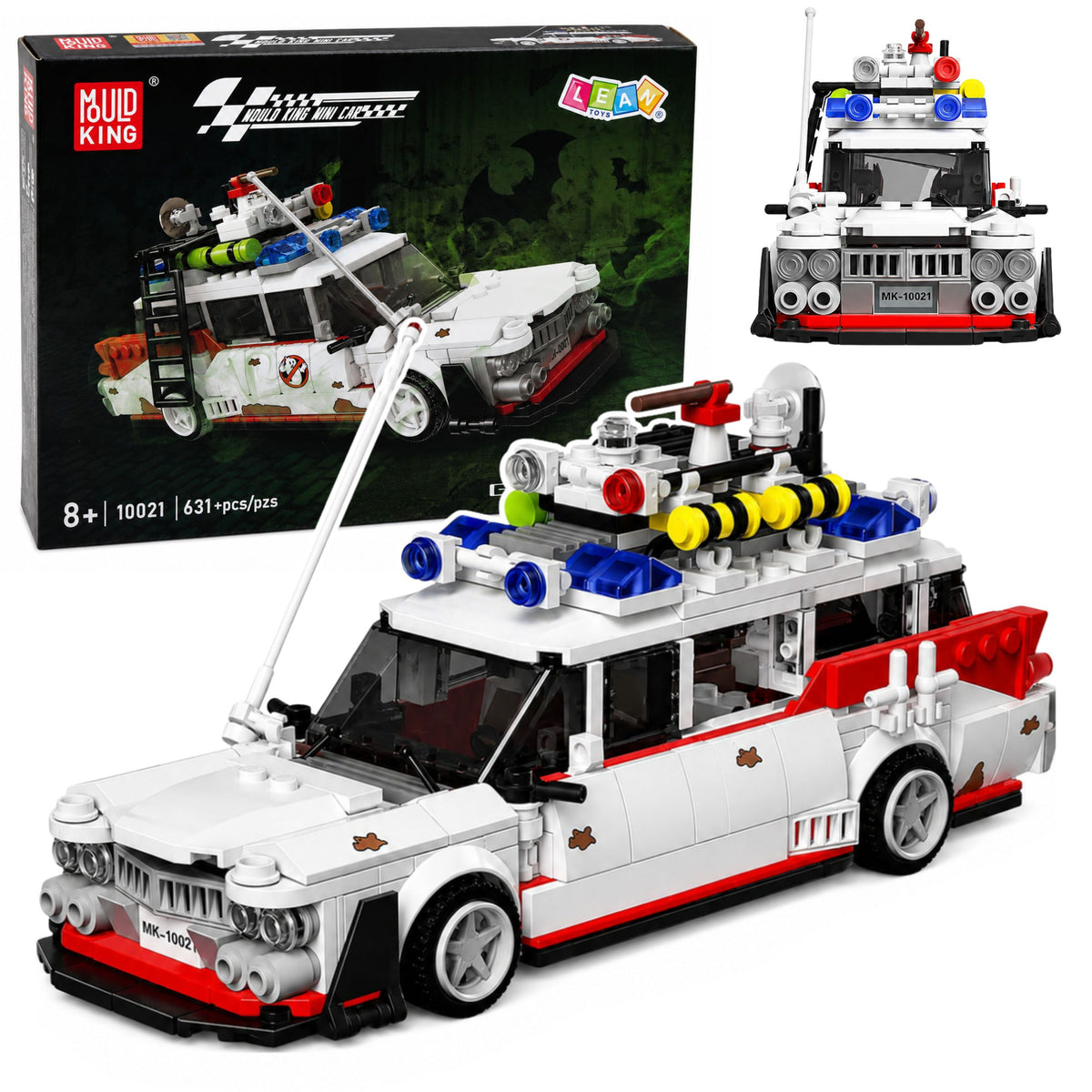 Building Blocks Car Ghost Bus White 631 Pcs.