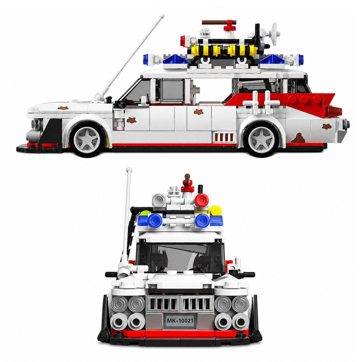 Building Blocks Car Ghost Bus White 631 Pcs.