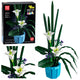 Construction Blocks Composition Flowers White Lilies In Pot 1513 Pcs.