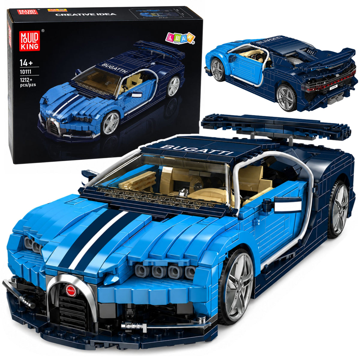 Строителни тухли Bugatth Sports Car Blue 1212 бр.