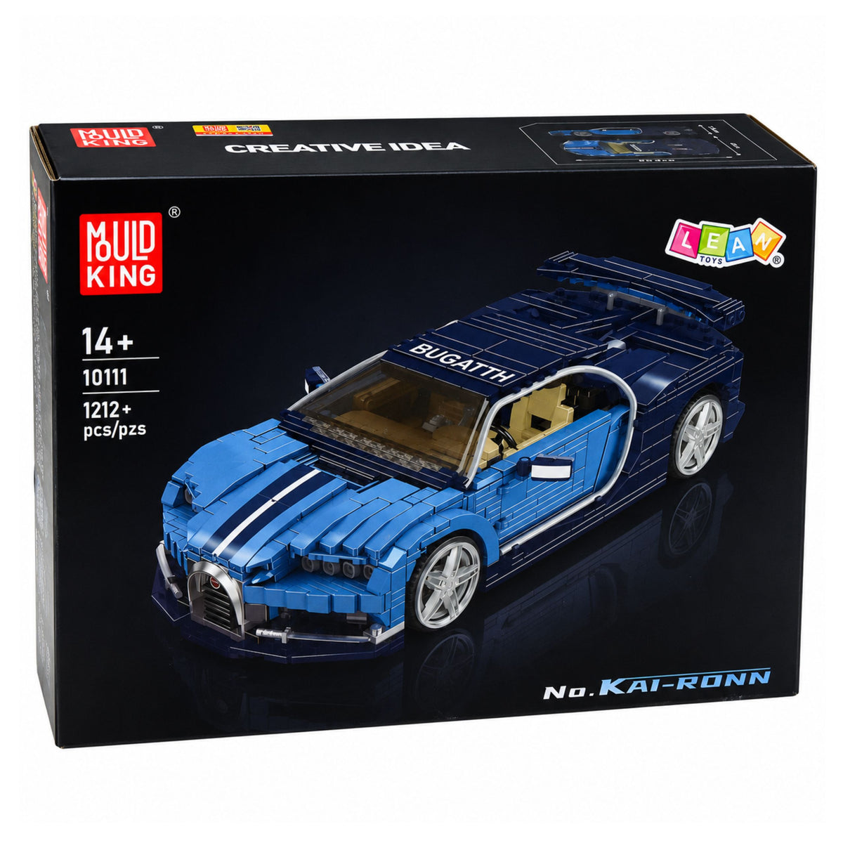 Строителни тухли Bugatth Sports Car Blue 1212 бр.