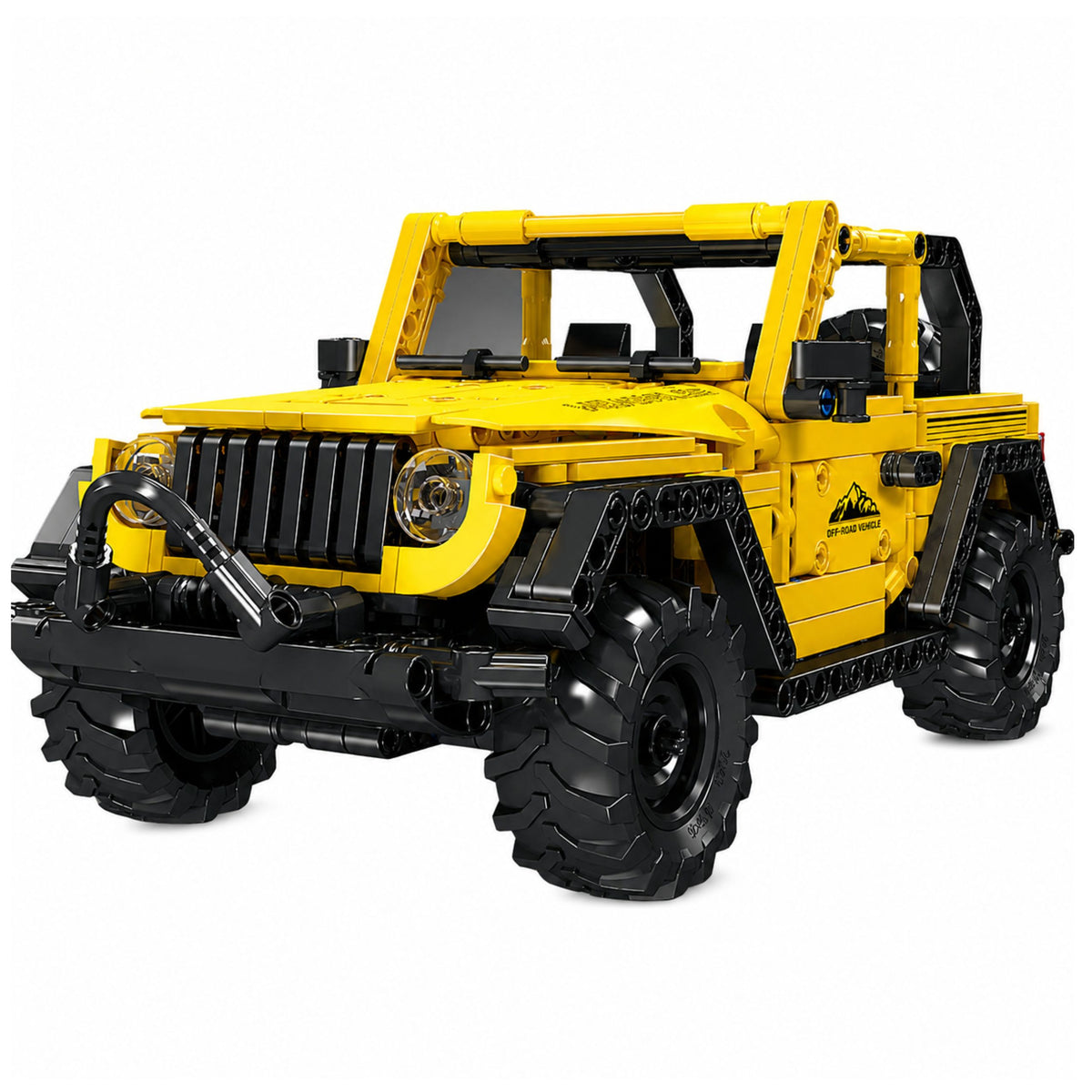 Mattoncini da Costruzione Auto Fuoristrada Wrangler Giallo 746 Pz.
