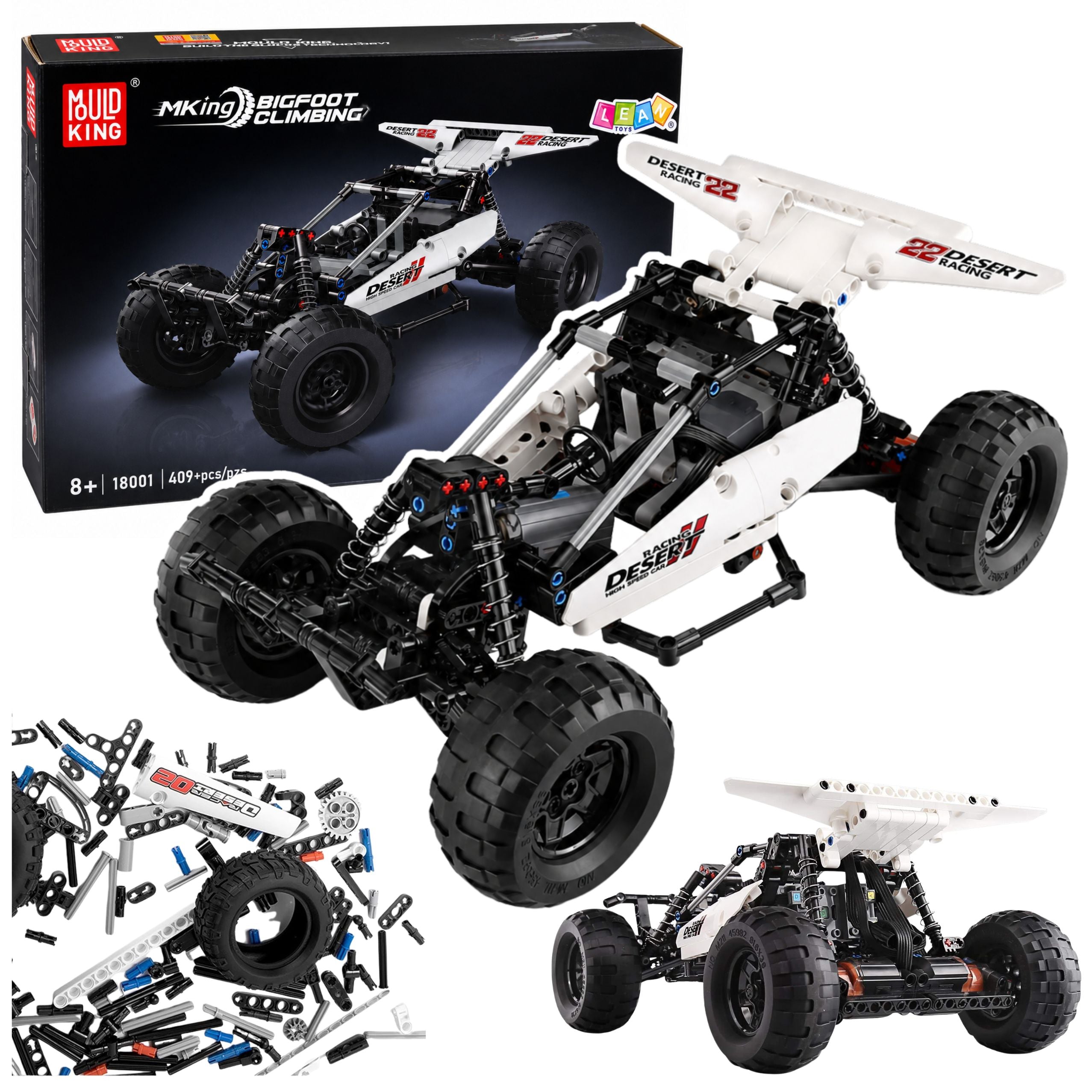 Construction Blocks Remote Controlled Off-road Car Rc 4x4 Off Road 409pcs.