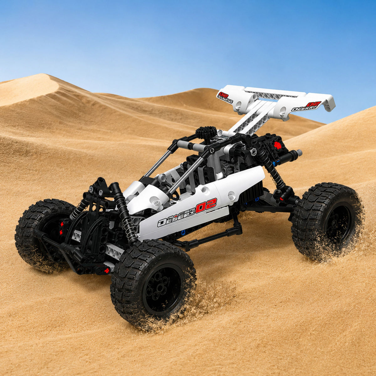Byggblock Fjärrstyrd terrängbil Rc 4x4 Off Road 409st.