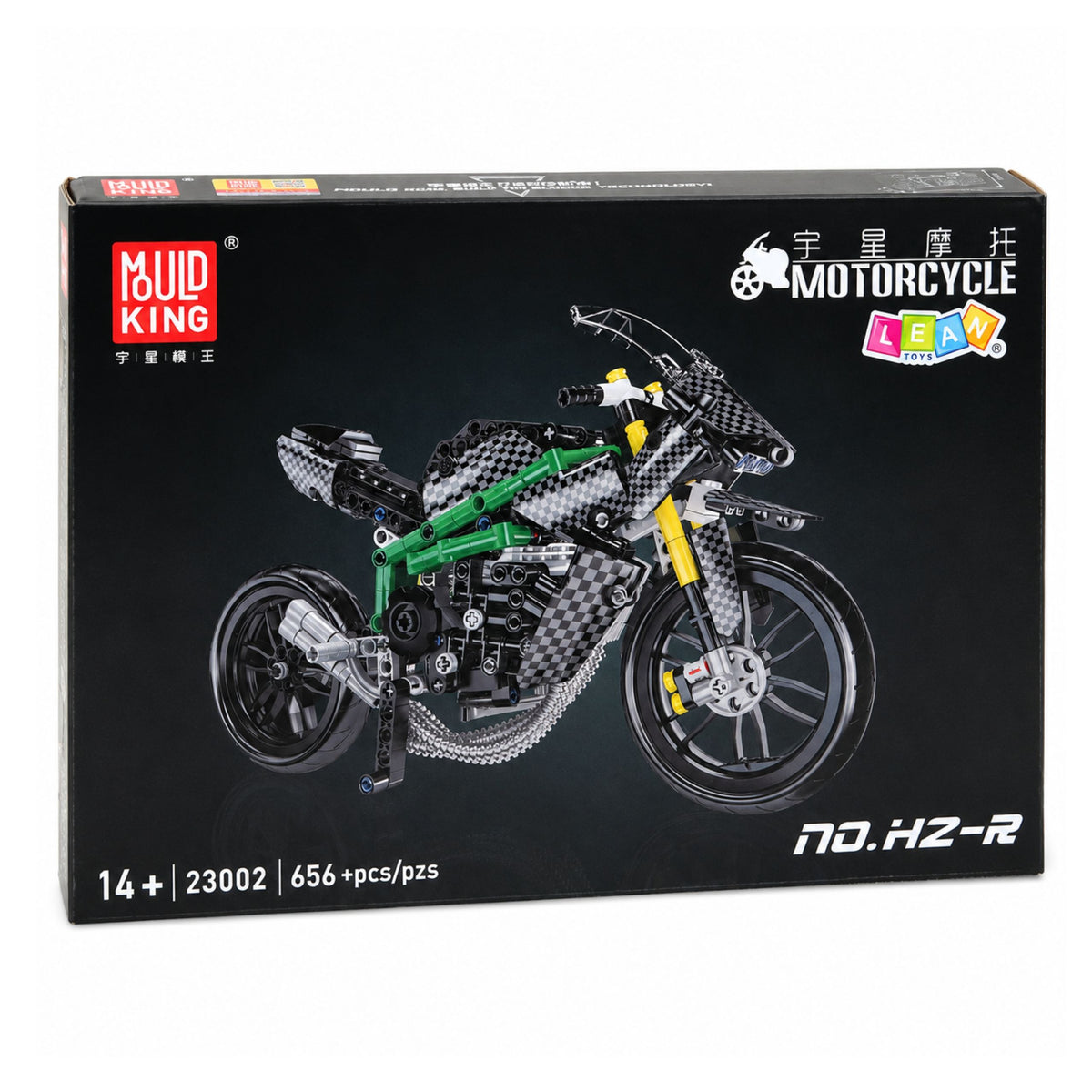 Bausteine ​​Racing Motorrad Sport Schwarz 656 Stk.